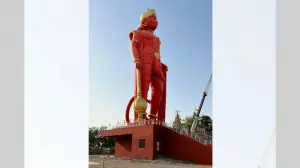 A 51-foot-tall statue of Bajrangbali unveiled in Madhya Pradesh's Chhatarpur